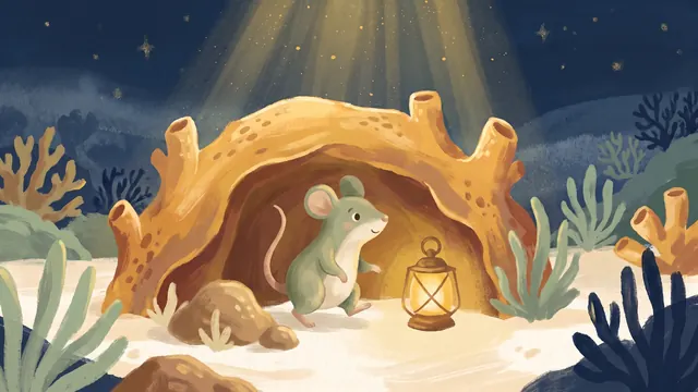 Cover illustration for a personalised children's story about courage