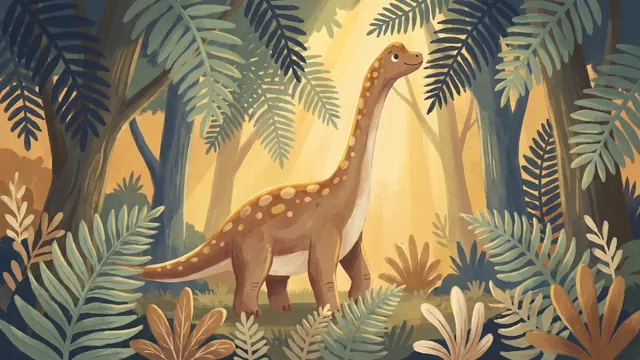 Cover illustration for a personalised children's story about dinosaurs